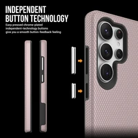 Perfectionists Trīsstūra korpuss Samsung S938 S25 Ultra rozā zelts