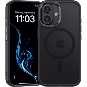 Benks Magnētiskais Mist viedtālruņa apvalks Metal Frame Iphone 16 Plus melns