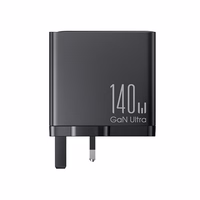 GaN lādētājs UK Joyroom JR-TCG05UK 140W 3x USB-C USB-A + USB-C / USB-C kabelis 240W 1.2m