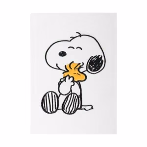 Snoopy Lazy Days A5 piezīmju grāmatiņa ar plīša vāku