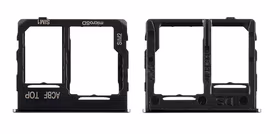 SIM card holder Samsung A326 A32 5G 2021 Melns original (service pack)