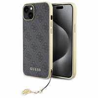 Guess 4G Charms Collection viedtālruņa apvalks iPhone 15 Plus - pelēks