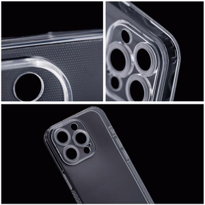 Caurspīdīgs 1,5 mm GRID viedtālruņa apvalks IPHONE 15 Plus