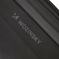 Wozinsky Premium vienpleca pilsētas mugursoma ar pretzagļu aizsardzību, organizatoru un USB - melna