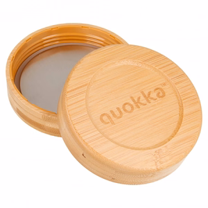 Quokka Deli Food Jar 500 ml borosilikāta stikla pārtikas trauks, koka tekstūras raksts