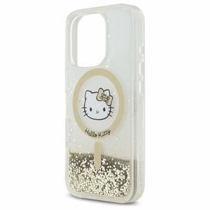 Hello Kitty Šķidrais Spīdums Fever Magnētiskais Viedtālruņa apvalks iPhone 16 Pro Max - Zelta