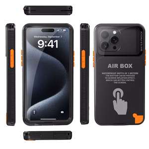 Ūdensnecaurlaidīgs apvalks SHELLBOX AIRBOX 6.7 universāls melns