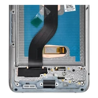 LCD ekrāns SAMSUNG S20 Plus pelēks SOFT OLED ar rāmi