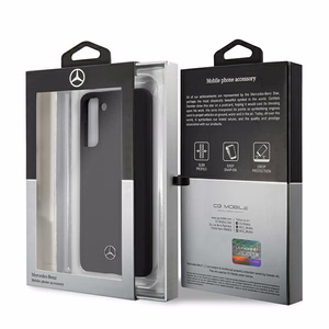 Mercedes Silikona Line apvalks Samsung Galaxy S21 melns