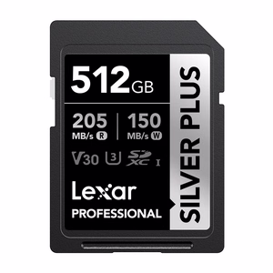 Lexar Professional SILVER PLUS SDXC 512 GB atmiņas karte