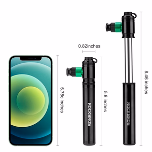 Rockbros HQ-75D-CO2 manuāls alumīnija CO2 pumpis – krāsa: melna
