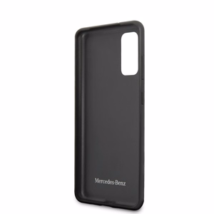 Mercedes Wood Line Walnut viedtālruņa apvalks Samsung Galaxy S20 – brūns