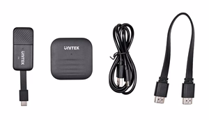 UNITEK V1184A01 AV extender AV transmitter & receiver Black