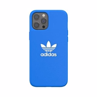 Adidas OR veidots apvalks Basic iPhone 12 Pro Max - zila un balta