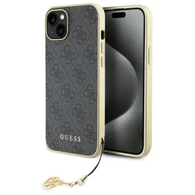Guess 4G Charms Collection viedtālruņa apvalks iPhone 15 Plus - pelēks