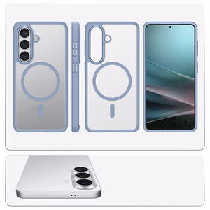 Spigen Ultra Hybrid Mag MagSafe maciņš priekš Samsung Galaxy S26 caurspīdīgs zils