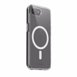 Crong Clear MAG Cover MagSafe vāciņš ierīcei iPhone 17e / 16e, caurspīdīgs