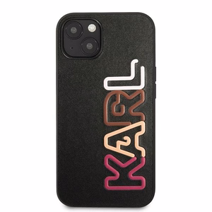 Karl Lagerfeld KLHCP13SPCOBK iPhone 13 mini 5,4 "melns cietais apvalks Multipink Brand