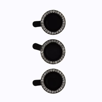 Rūdītais stikls HARD DIAMOND kamerai (LENS) Samsung Galaxy S24 Plus melns (3 gab. lēcas)