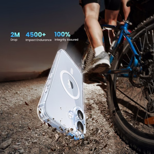 Uzaļš Classy Clear Magnetic Maciņš iPhone 16 Plus - Caurspīdīgs