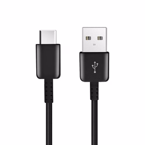 USB A uz Type C 2.0 kabelis HD21 1 m melns