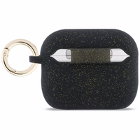 Guess Silikona Glitter Ring Maciņš for AirPods Pro 3 - melns
