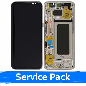 LCD дисплей для Samsung G950 S8 с рамкой золотой рассвет (Service Pack)