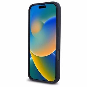 RED BULL viedtālruņa apvalks IPHONE 16 Pro saderīgs ar MagSafe RBHMP16L24SIOLRV (Silikona liels vertikāls logotips) tumši zila