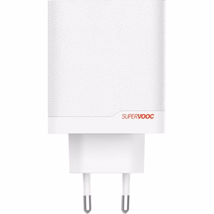 Lādētājs OnePlus SuperVOOC 120W USB-C/USB-A + USB-C uz USB-C kabelis balts