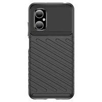 Thunder viedtālruņa apvalks Xiaomi Poco M4 5G silikona bruņu apvalks melns