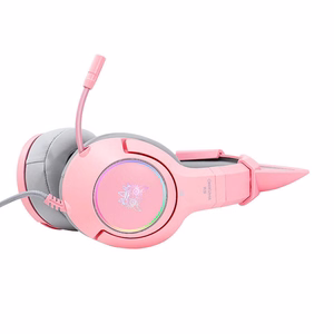 ONIKUMA K9 Pink RGB spēļu austiņas