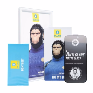 5D rūdītais aizsargstikls Mr. Monkey Glass (Strong Matte) Apple iPhone 18 Pro tālrunim, melns