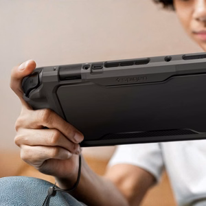 Spigen Rugged Armor apvalks Nintendo Switch 2 – matēts melns