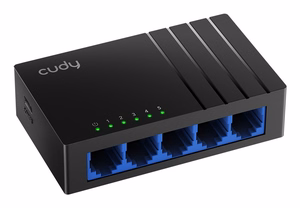 Cudy GS105D tīkla komutators Gigabit Ethernet (10/100/1000) melns