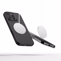 Tech-Protect Šķidrs silikona Magnētiskais viedtālruņa apvalks iPhone 16 Pro - melns