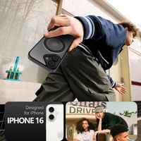 Tech-Protect MagRing Magnētiskais viedtālruņa apvalks iPhone 16 - caurspīdīgs