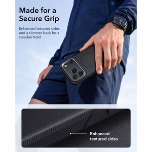ESR Cyber Tough Kickstand MagSafe maciņš, paredzēts iPhone 18 Pro Max / 17 Pro Max, melns