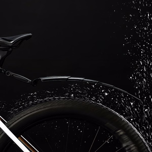 Rockbros FK-810 saliekamu teleskopisku velosipēda dubļusargu komplekts – melns