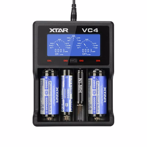 XTAR VC4 – USB akumulatoru lādētājs, 4 kanāli