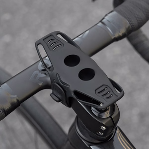 Rockbros LF24166 silikona velosipēda tālruņa turētājs, 4–7" – krāsa: melna