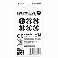 Lithium batteries mini everActive CR2016 blister 2 pcs.