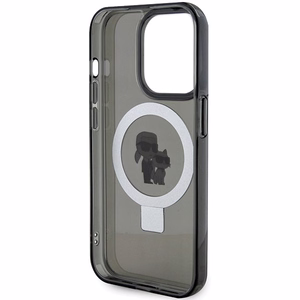 Karl Lagerfeld KLHMP13LHMRSKCK iPhone 13 Pro 6.1" чёрный/чёрный жёсткий чехол Ring Stand Karl&Choupette MagSafe