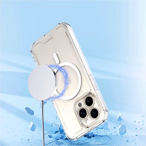 Caurspīdīgs stūra apvalks MagSafe iPhone 16 Plus - caurspīdīgs