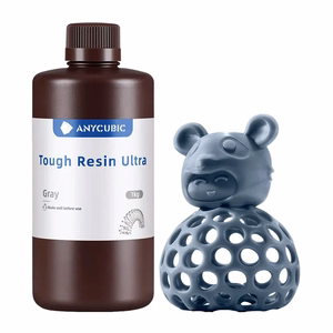 ANYCUBIC Tough Resin Ultra sveķi, pelēki