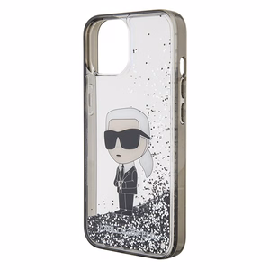 Karl Lagerfeld KLHCP15SLKKNSK viedtālruņa apvalks iPhone 15 6.1" - caurspīdīgs