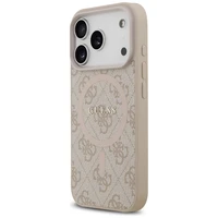 Guess 4G Ring Classic Logo MagSafe futrālis iPhone 17 Pro - Rozā krāsā