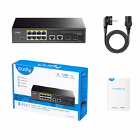 Cudy GS1010PS2 network switch Unmanaged Gigabit Ethernet (10/100/1000) Power over Ethernet (PoE) melns