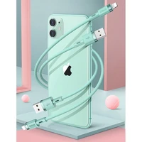 Joyroom Liquid Silicone datu kabelis N2 USB-A / Lightning 2.4A 1.2m - melns