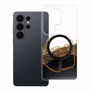Ar MagSafe saderīgs Golden maciņš Samsung S26 ULTRA, melns