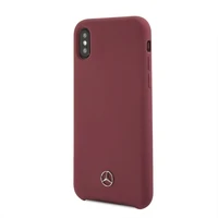 Mercedes Silicone Line viedtālruņa apvalks iPhone X/XS - sarkans
